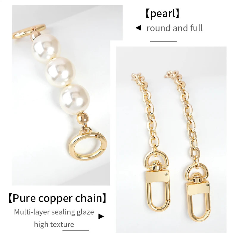 WUTA Bag Chain Extender for Bags Strap Extension Purse Pearl Chain Underarm Diagonal Handbag Belt Bag Accessories 240729