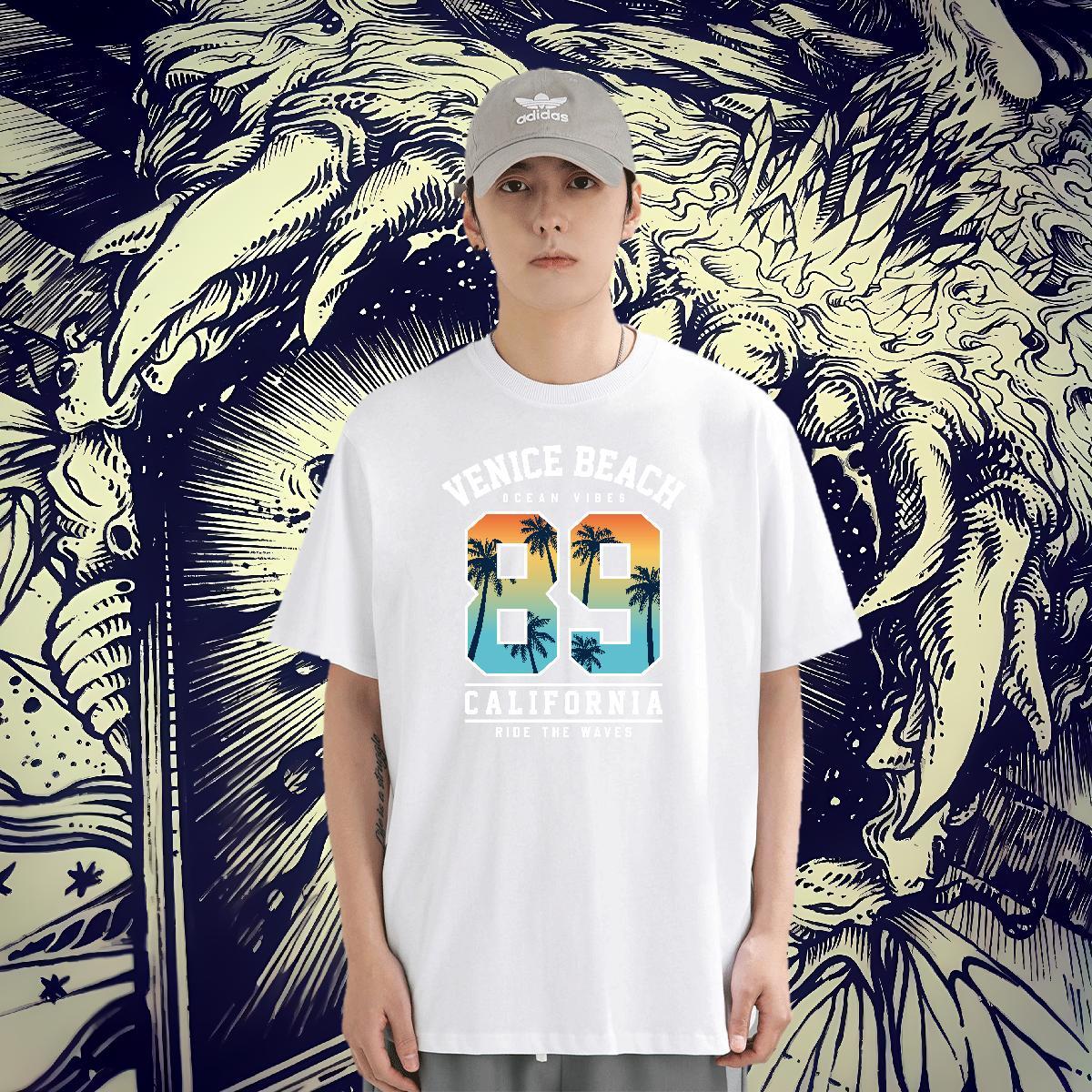 Cool Men Tshirts 230g 100% Cotton Street letter Skull Breathable Short Sleeve Designer Fashion T shirt Clothings