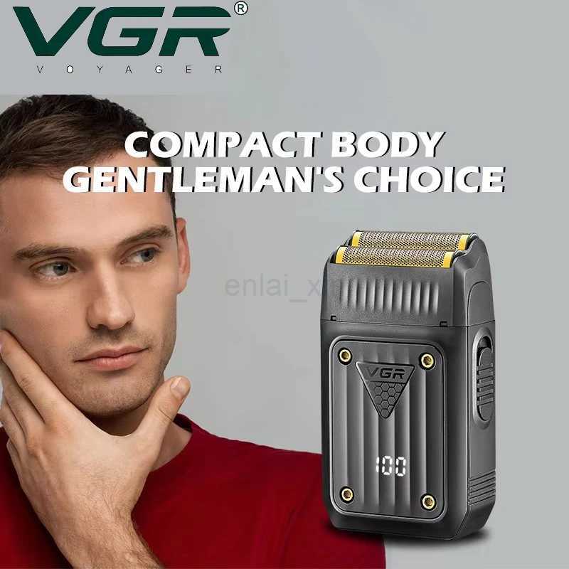 VGR Razor Electric Shaver Professional Hair Trimmer Rechargeable Shaving Portable Beard Trimmer Foil Hair Shaver for Men V-363Y240729