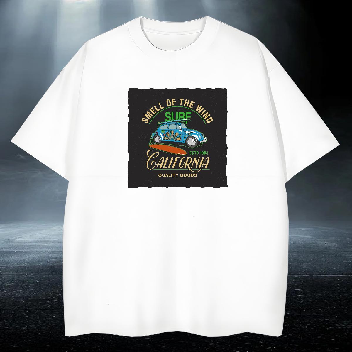 TOP Quality Men Clothes T-Shirt 230g 100% Cotton Sports Casual car Anime Crew Neck Designer Fashion T Shirt For Man Tees