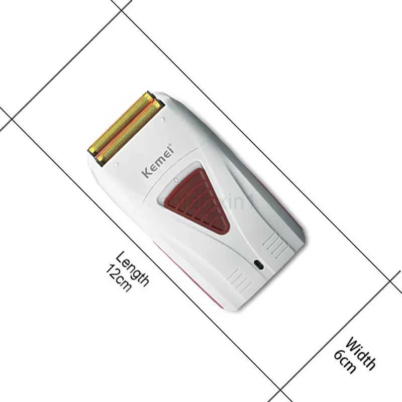 Kemei 3382 Rechargeable Electric Shaver Hair Beard Electric Razor For Men Bald Head Shaving Machine Foil Titanium Cord/CordlessY240729