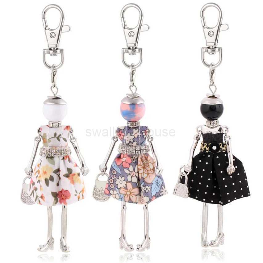 Fashion Women Keychain New Statement Charm Metal Key Chain for Lady Jewelry Cute Gift Female Trendy Bag Pendant WholesaleL240729