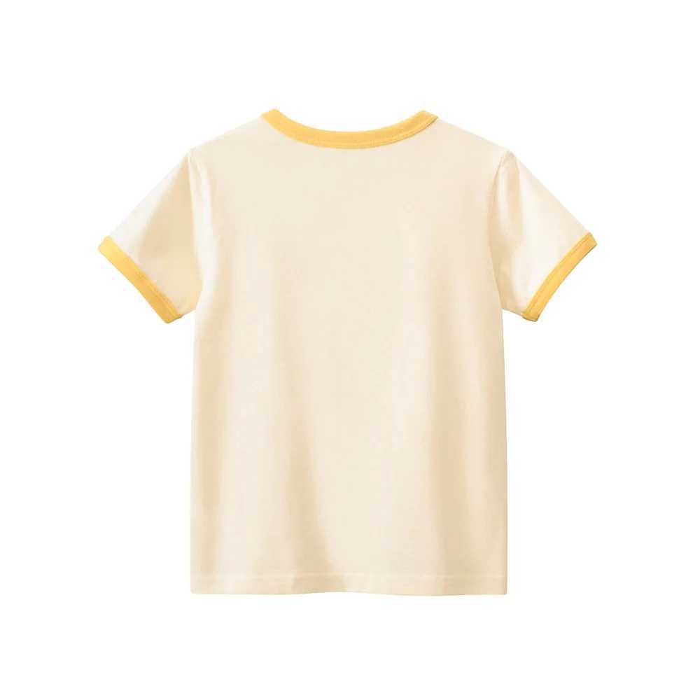 T-shirts 1-9T Toddler Kid Tshirt Baby Girl Summer Clothes Infant Cotton T Shirt Short Sleeve Cat Print Basic Top Childrens Tee OutfitL24729