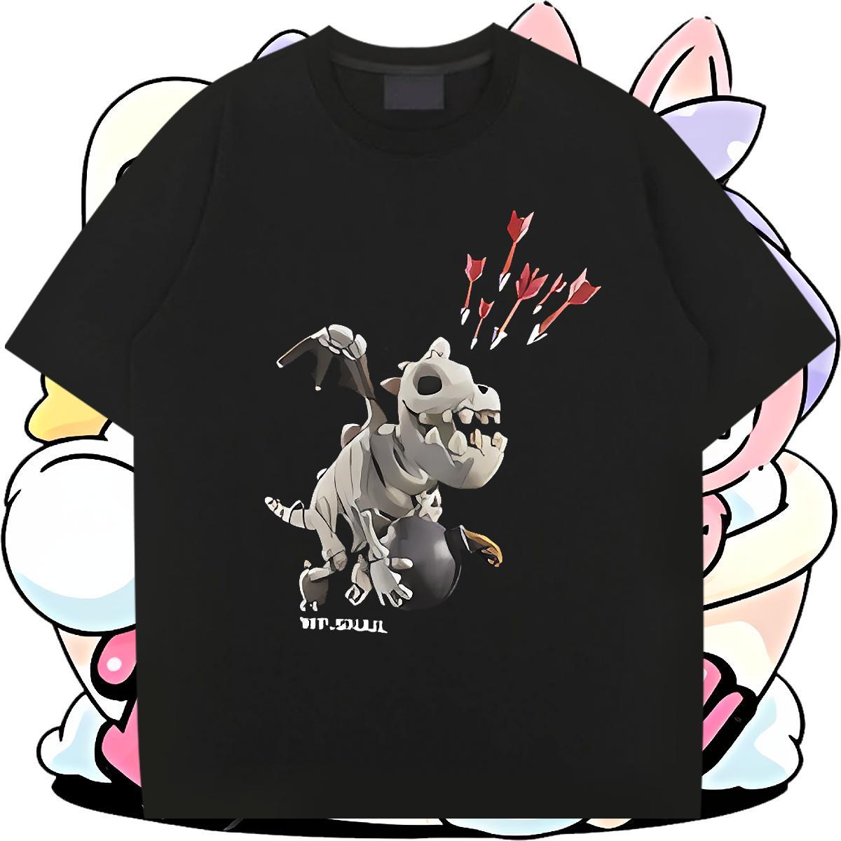 Wholesale Tshirts 100% Cotton 230g Sport dinosaur Custom Print Oversized O Neck Short Sleeves DIY Customized Mens T Shirts Tees
