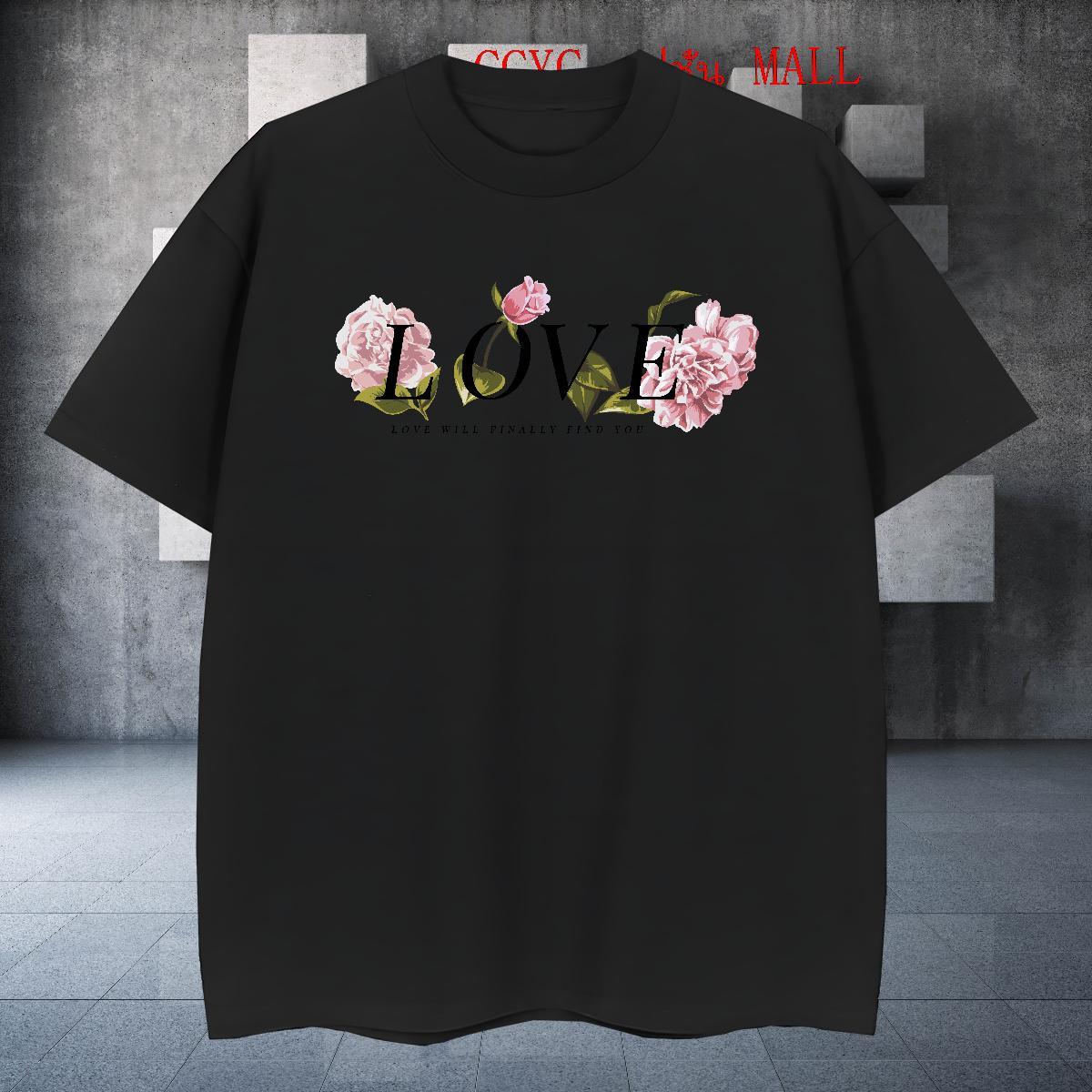 Loose Tshirt for Man Woman 100% Cotton 230g Street Casual letter Anime Print Breathable Soft New Arrival Man T Shirts Clothings