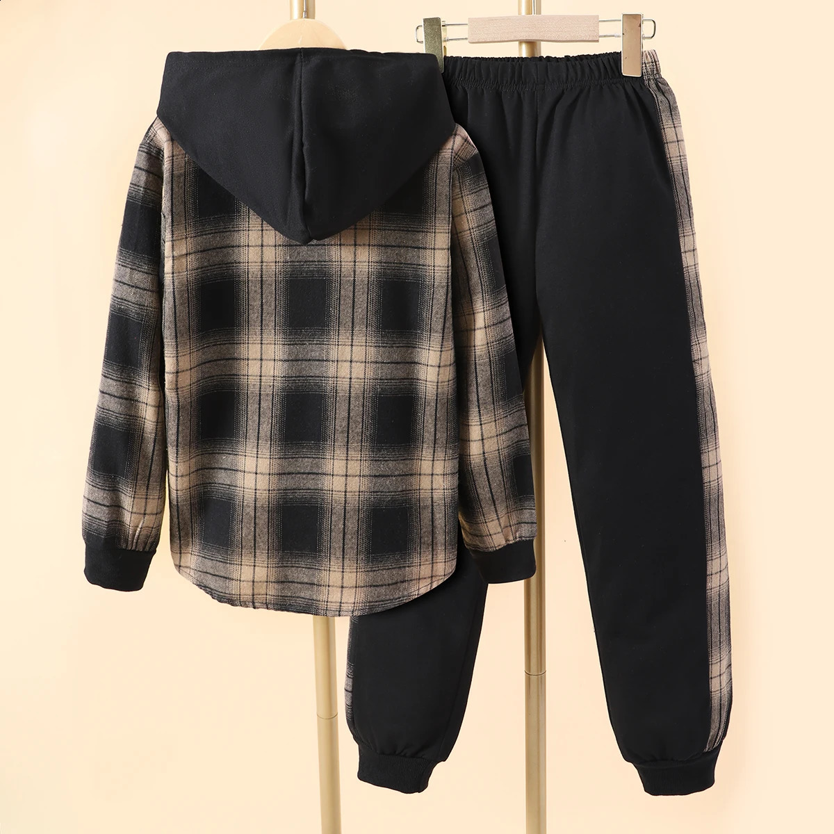 Kids Boys Clothing Set Long Sleeve Autumn 2 Pcs Set Casual Hoodie Boys Outfits Fashion Children Suit Boys Clothes 8-14 Years 240729