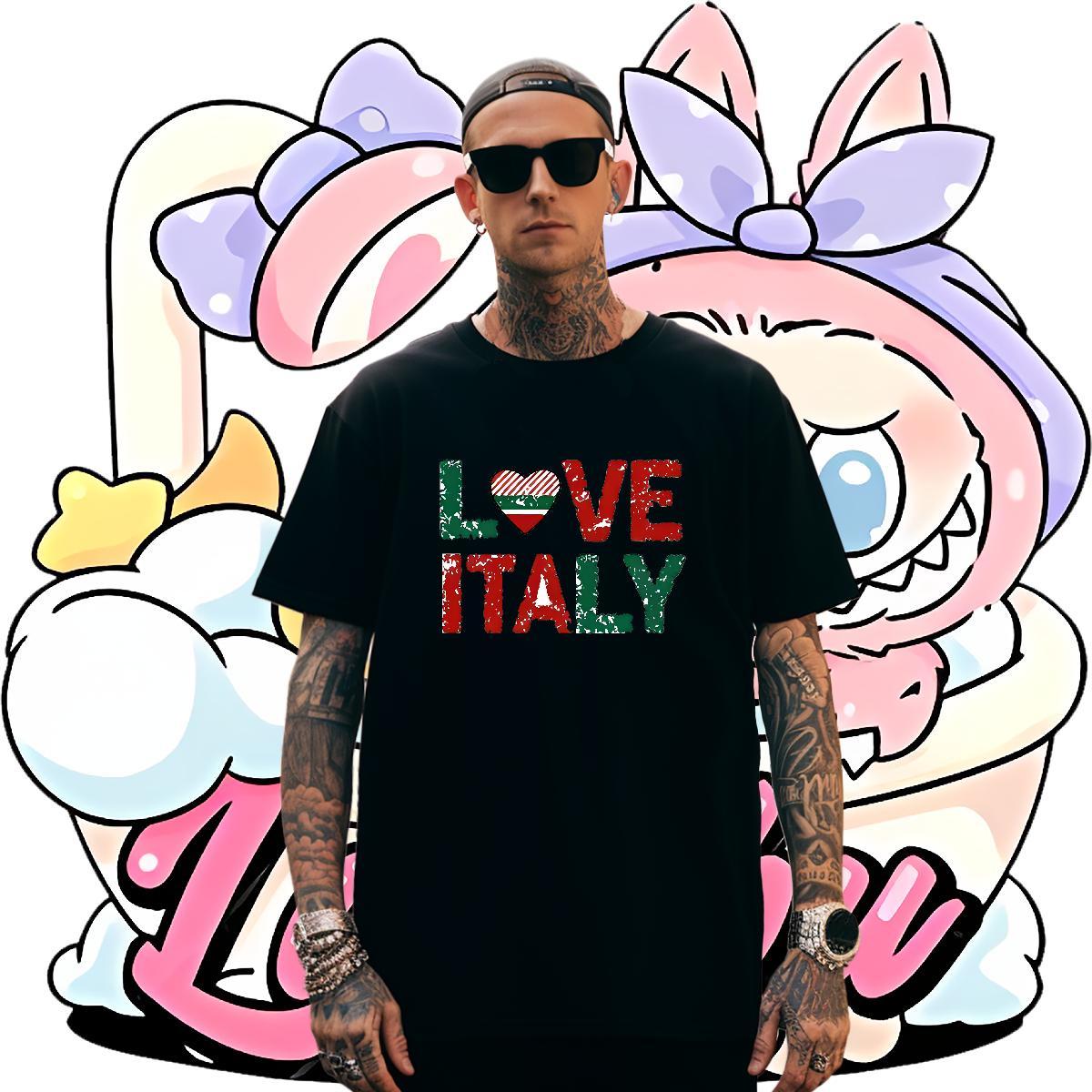 Comfortable Tshirt for Man Woman 230g Pure Cotton Casual letter Skull O-Neck Short Sleeve 2024 DIY T Shirt For Man Wear
