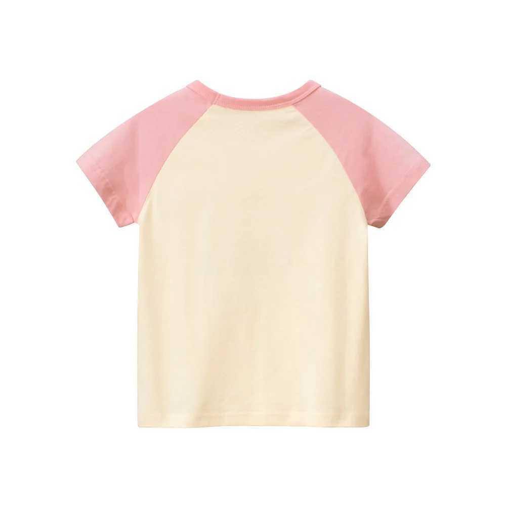 T-shirts 1-9T Toddler Kid Baby Girl Clothes Short Sleeve Cute T Shirt Infant Lovely Tshirt Short Sleeve Children Tee Top OutfitL24729
