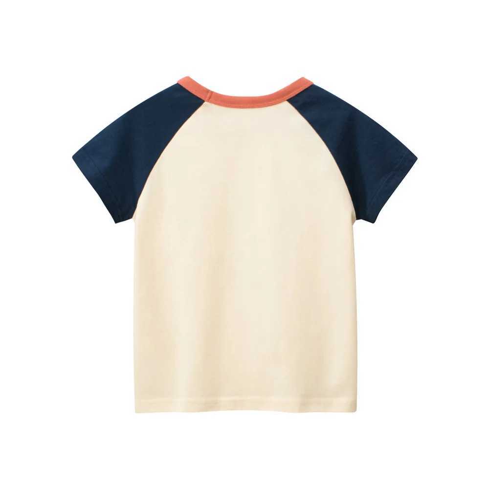 T-shirts 1-9T Toddler Kid Tshirt Baby Boy Girl Clothes Summer Cotton Infant T Shirt Crocodile Print Childrens Tee Top OutfitL24729