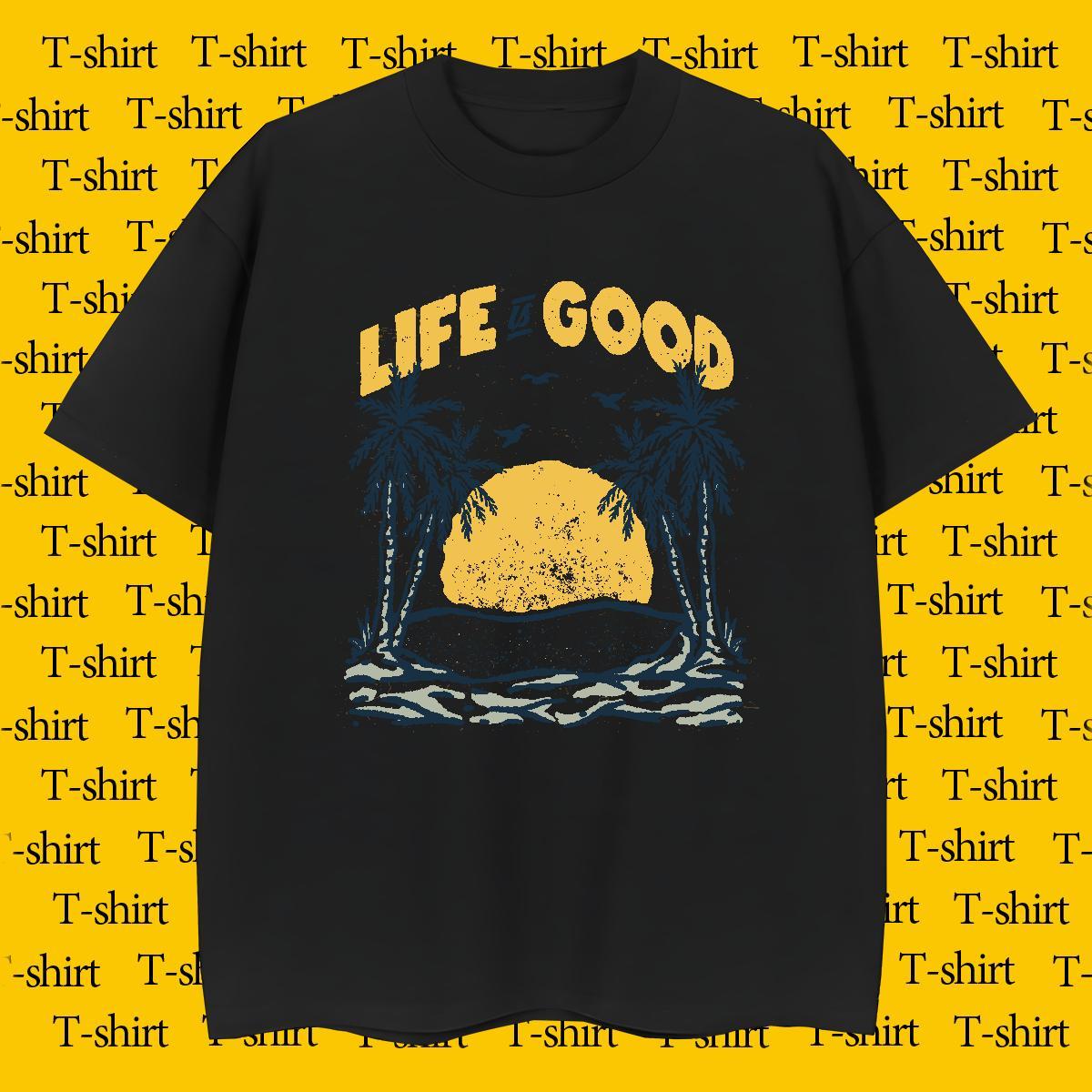 Cool Design Men Tshirts 230g Pure Cotton Daily Outfit sun Cartoon Printing L-4XL Crew Neck Breathable 2024 New T Shirts Men Top Tees
