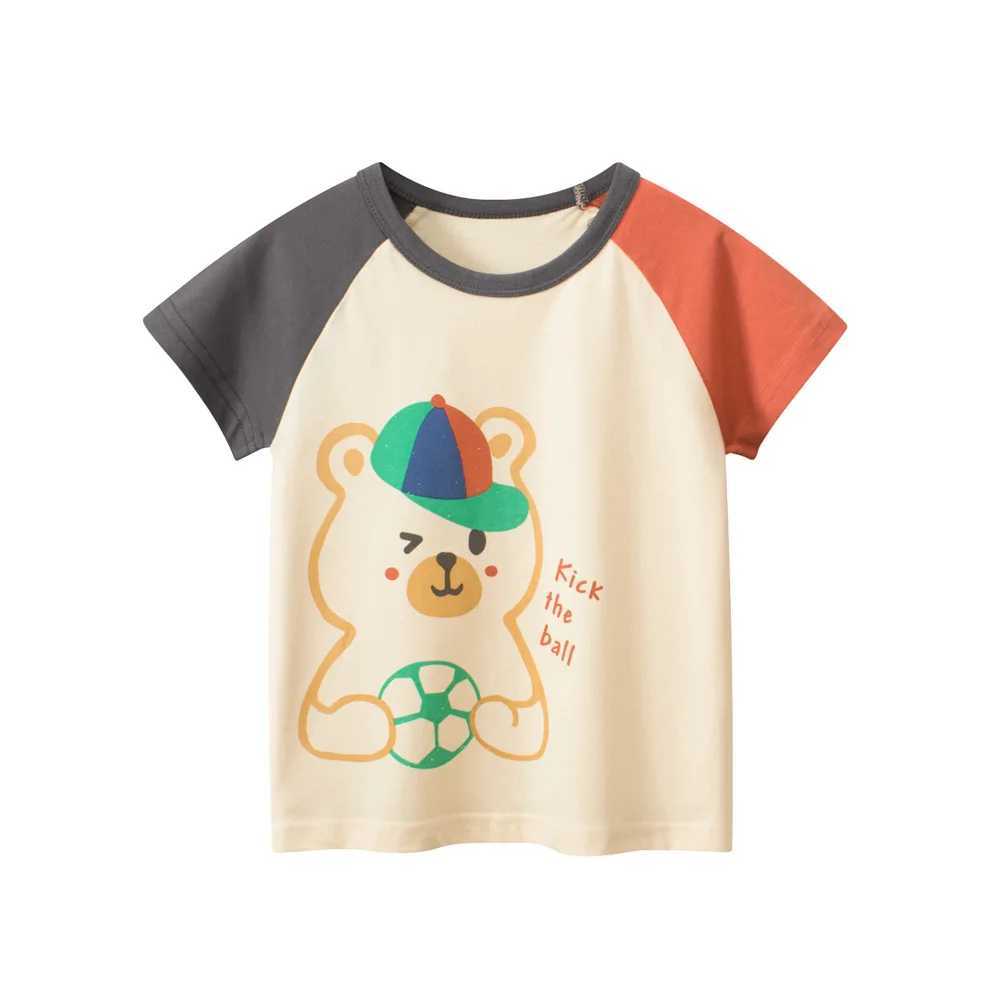 T-shirts 1-9T Toddler Kid Cotton Tshirt Baby Boy Girl Summer Clothes Short Sleeve Infant T Shirt Casual Basic Tee Top Childrens OutfitL24729
