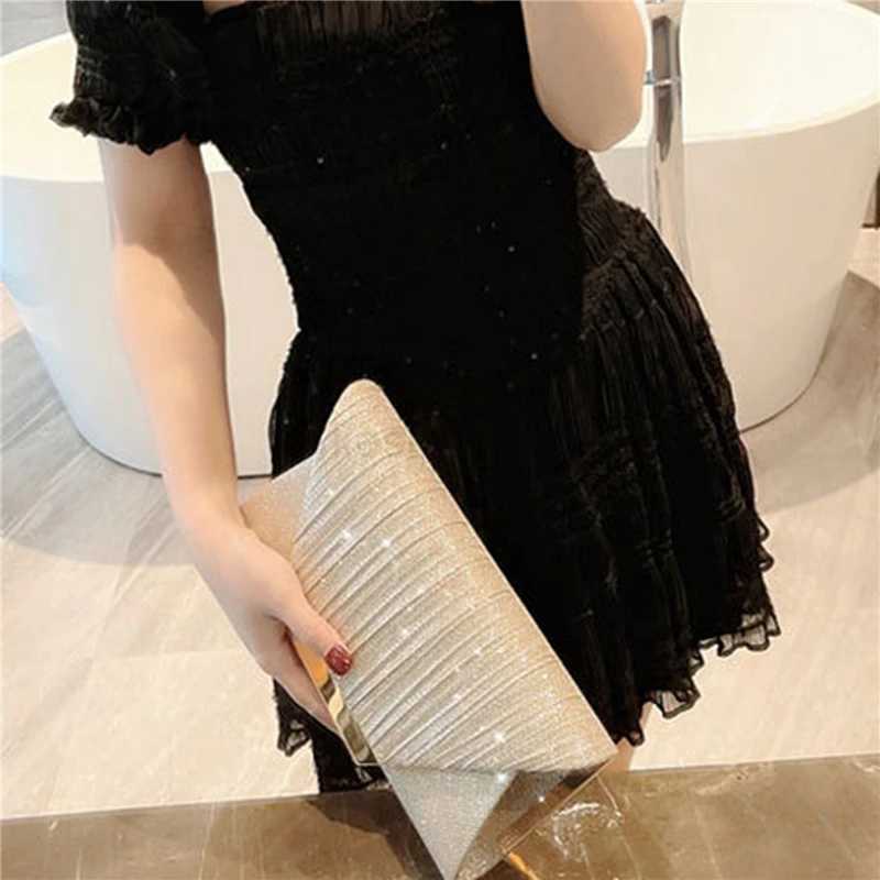 Women Exquisite Evening Bag Party Banquet Glitter Purse Lady Elegant Wedding Clutches Handbag Female Cocktail Chain ShoulderXJ240729