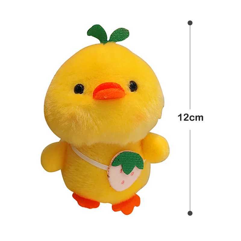 Fashion Plush Keychain Cute Duck Pendant Doll Soft Stuffed Animal Keyring Bag Hanging Charms Decoration Car Key AccessoriesL240729