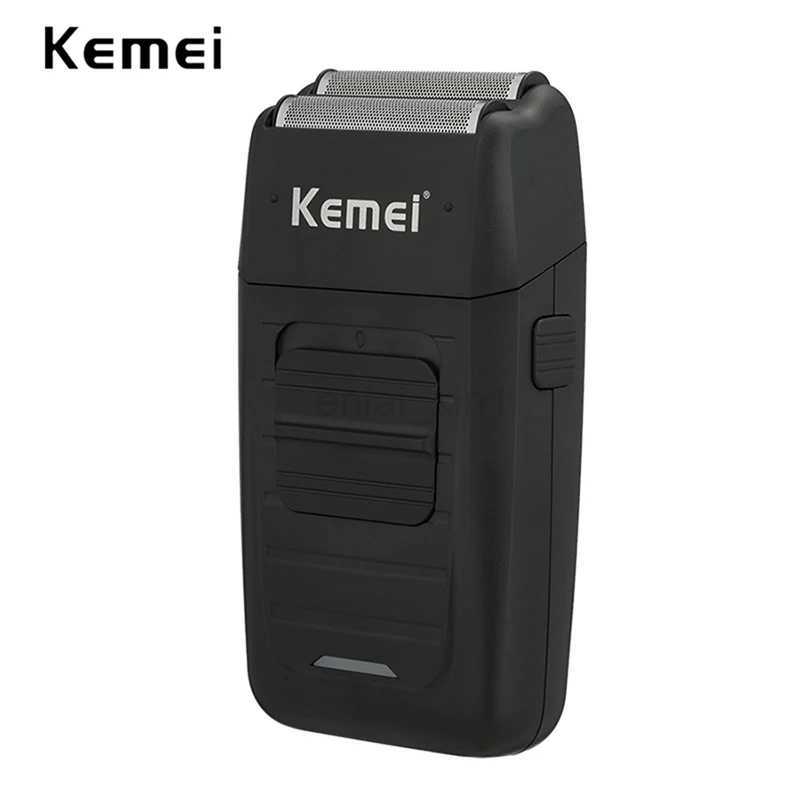 Kemei Electric Shaver For Men Classic Razor Rechargeable Beard Trimmer KM-1102 Dry Or Wet ShaverY240729