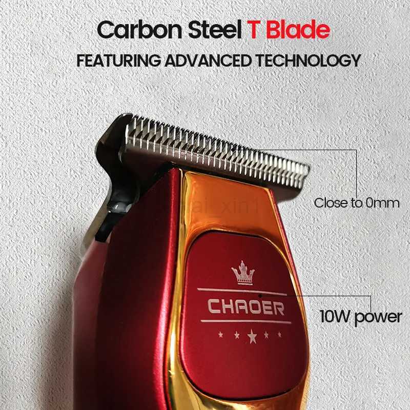 CHAOER Powerful Professional Hair Trimmer Men 0 MM T Blade Electric Clipper Rechargeable Barber Haircut ShaverY240729 - view 4