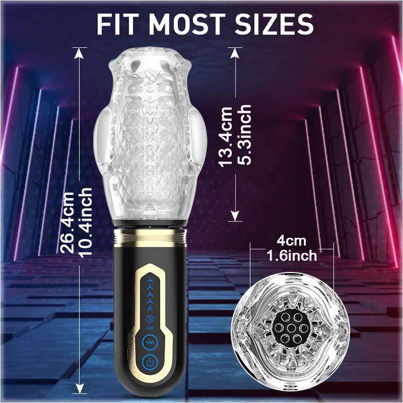 Automatic Blowjob Male Masturbator Vibrating Rotating Thrusting Modes Penis Stimulation Pocket Cup Pussy Vaginas For Men Sex Toy