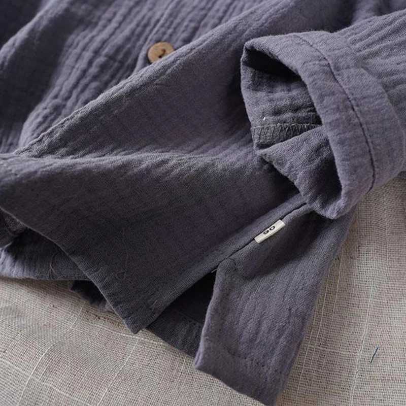 Autumn New Childrens Baby Cotton Linen Long Sleeve Shirt Literature Japanese Boys and Girls Casual Button Thin Cardigan WTB81W240729