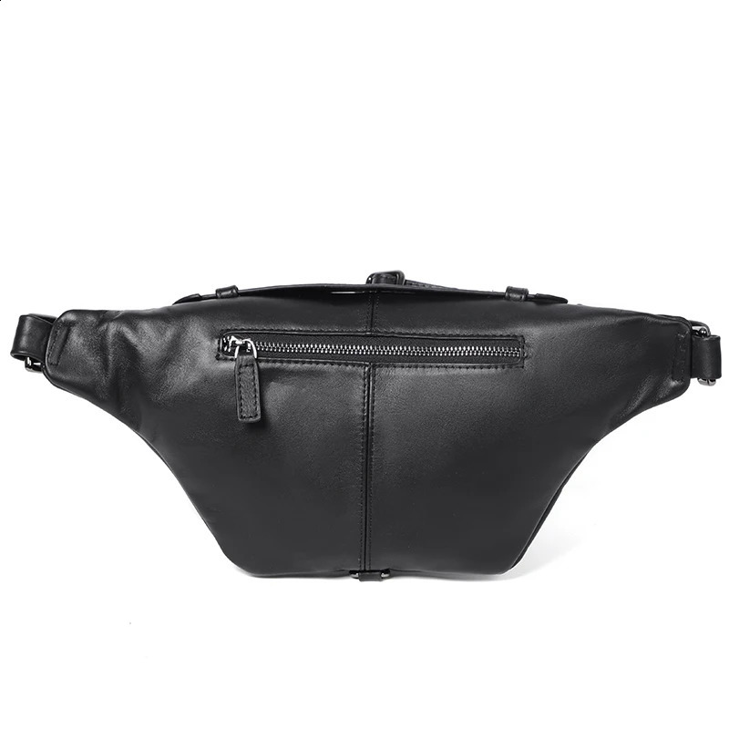 Multifunctional Men bag Genuine Leather Waist Pack For Women / Men Shoulder Bags Female Leather Bag Fanny Pack Bag 240729