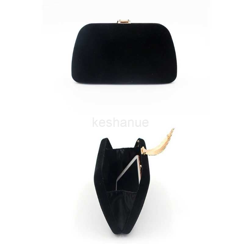 Evening Handbag Chain Clutch Bag Leaf Buckle Dinner Party Prom PurseXJ240729