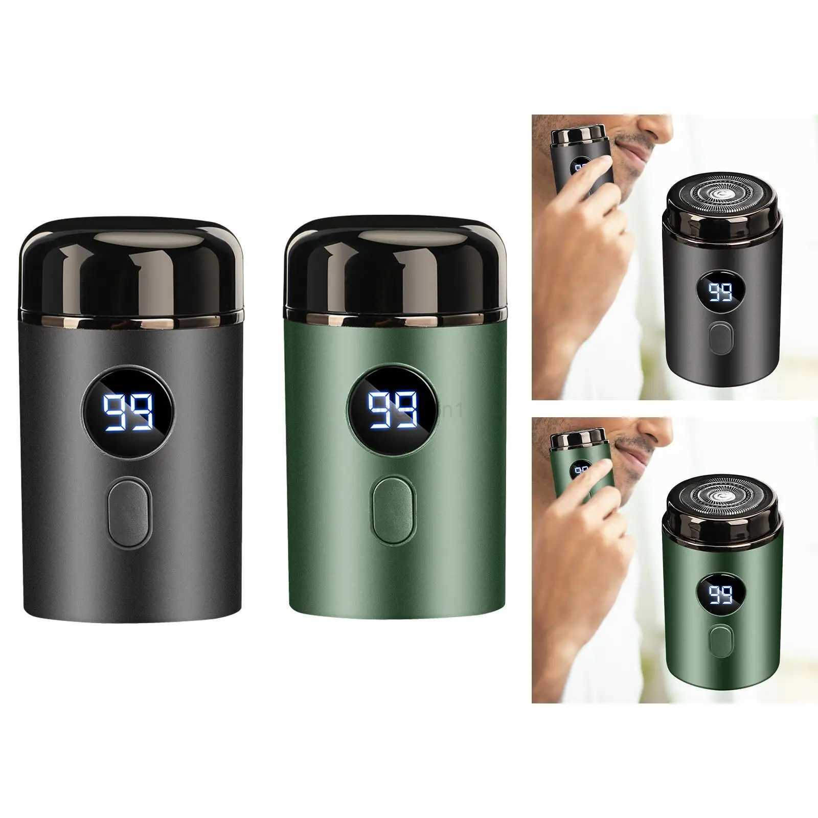Travel Mens Shaver Removable Pocket Size USB Cordless Portable Shaver for Face Grooming Business Travel Shaves Shaving Car UseY240729
