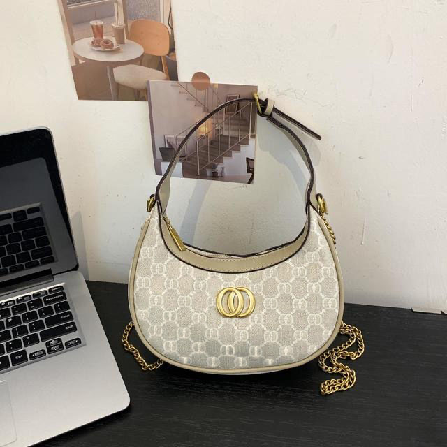 Designer Shoulder The Ophidia Hobo Underarm Bag Crescent Moon Letters Chain composite lady clutch shoulder tote female fashion bag