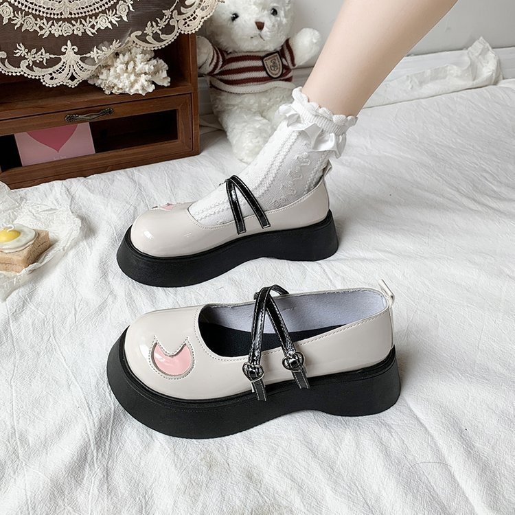 Autumn new buckle star loafers, sweet and cool style Mary Jane shoes