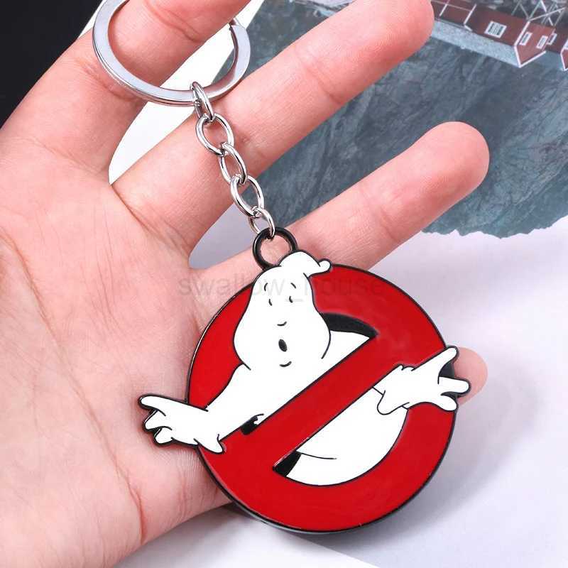 Arrival Ghostbusters Keychain Red Ghostbusters death squads Keyring With Red For Women Men Jewelry ChaveiroL240729