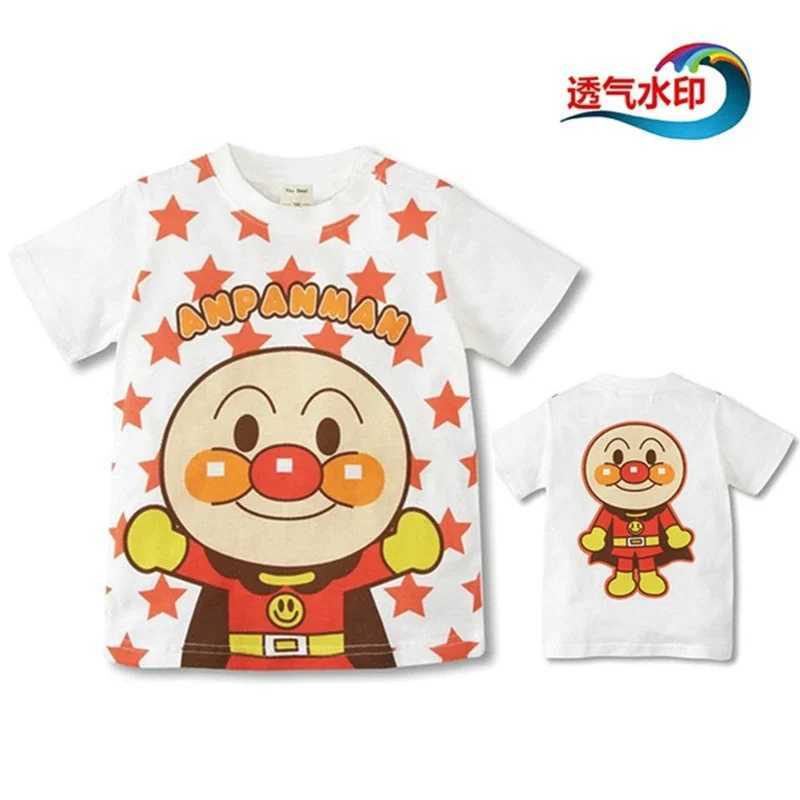 T-shirts New Cartoon Anpanman Kids T Shirt For Summer Children Baby Boy Girl Short Sleeve T-Shirts Cotton Clothes Toddler Tops Tees ShirtL24729