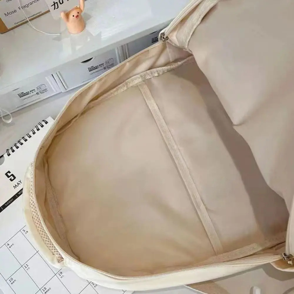 Canvas Backpack Student Schoolbag Large Capacity Outdoor Backpacks rens Bags Thin Light Fashion Shoulder Bag 240813