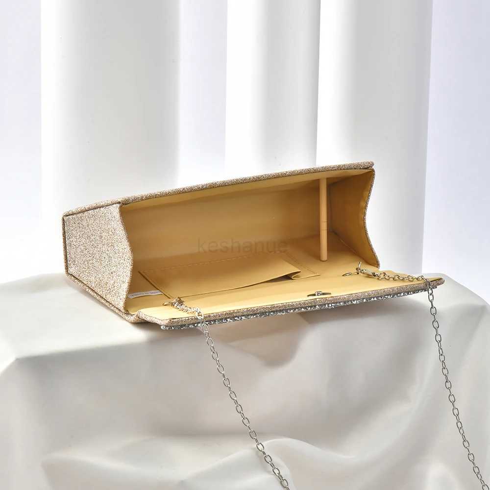The latest Luxe Sparkling Diamond Evening Bag Socialite Party Dinner Wedding Ladies clutch bagXJ240729