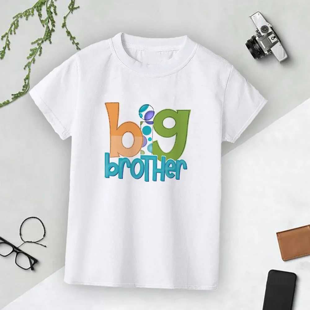 T-shirts Big Brother Little Brother Print Children Casual Shirt Clothes Twin Brothers Fashion Comfortable Boys T-shirt Best Friend GiftsL24729