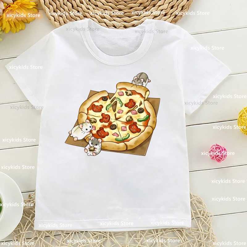 T-shirts T-Shirt Feo Boys/Girls Funny SandHamster Print ChildrenS Clothing Tshirt Summer Boy Girls Unisex Clothes Cute Baby TshirtsL24729