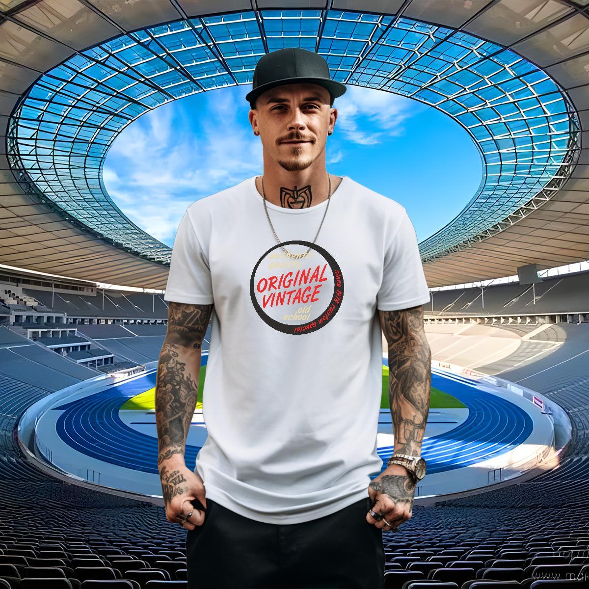 Loose Tshirt for Man Woman 230g 100% Cotton Casual letter DIY Printed Round Neck Short Sleeve Factory Direct T Shirt For Man Clothes