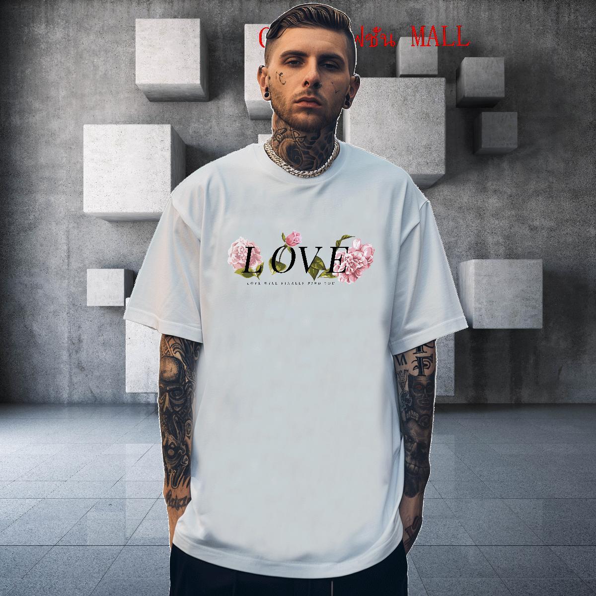 Loose Tshirt for Man Woman 100% Cotton 230g Street Casual letter Anime Print Breathable Soft New Arrival Man T Shirts Clothings