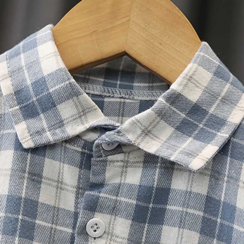Autumn baby plain coat fashionable childrens shirt pocket cotton childrens casual coat childrens clothing boys topW240729