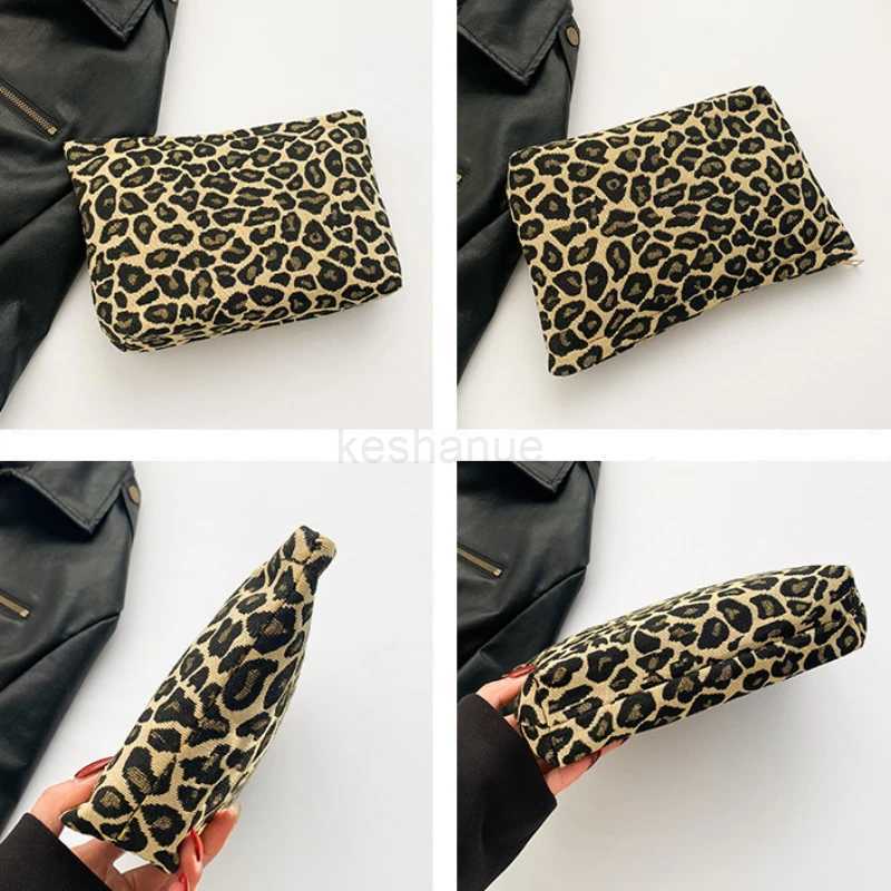 Simple Fashionable and Trendy Leopard Print Womens Bag 2024 New Hand-held Small Square Bag Storage Bag Bolso De Mano WholesaleXJ240729