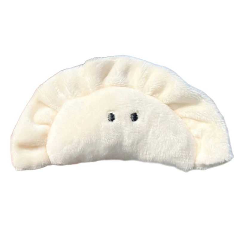 Cute Dumpling Keychains For Bag Pendant Creative Izakaya Food Plush Keychains Wholesale Stuffed Dumpling Doll Funny KeyringsL240729