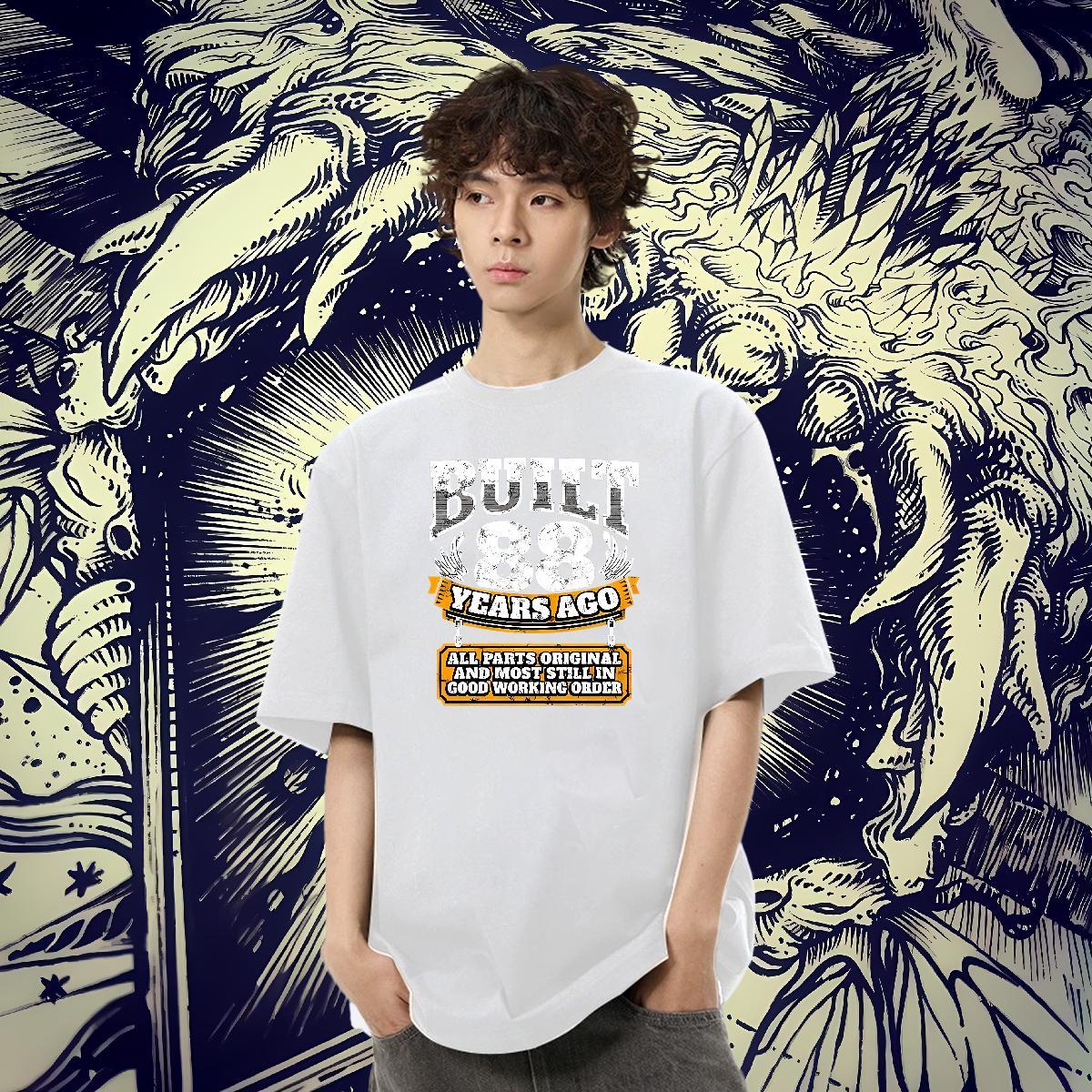 Brand Tshirt for Man Woman 100% Cotton 230g Outdoor letter Cartoon Print Breathable Short Sleeve Stylist T-Shirts Clothings