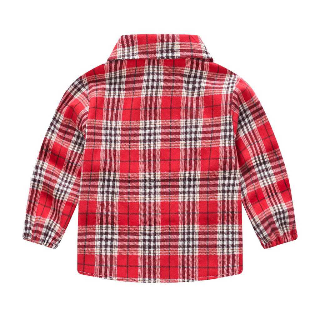 Joker Plaid striped shirt multi colored casual girl cute western doll collar long sleeved shirtW240729