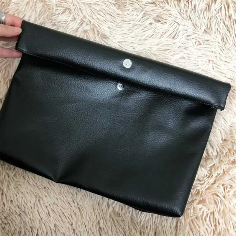 Women Clutch bag soft pu leather Lady evening bags Trend party girl Envelope Bag Large capacity Clutches purse blackXJ240729