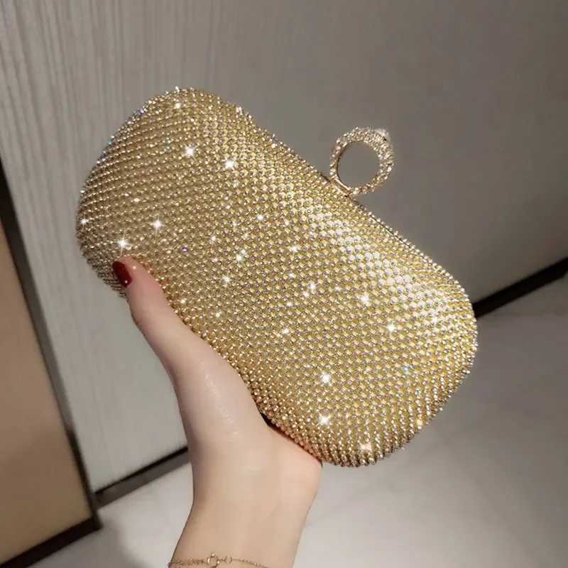 YoReAi Women Diamonds Evening Bag Female Clutch Design Brand Luxury Shoulder Bags Party Handbags Shiny Purse Messenger PackXJ240729