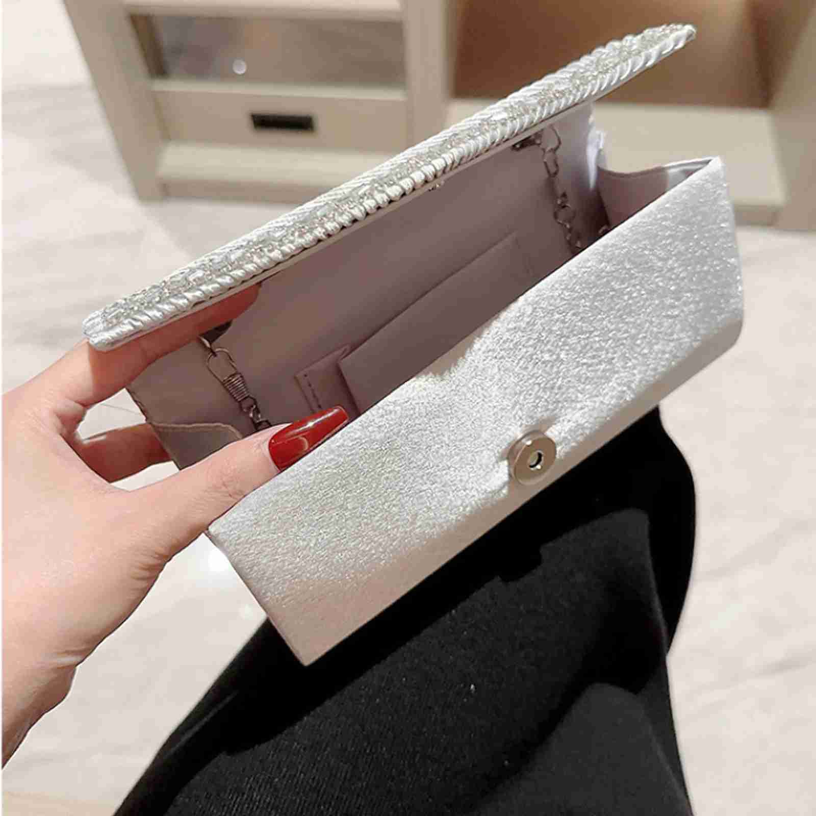 Fashion Chain Shoulder Bags Wedding Party Purse Ladies Luxury Evening Bags Sequins Clutches Women Glitter Banquet HandbagsXJ240729