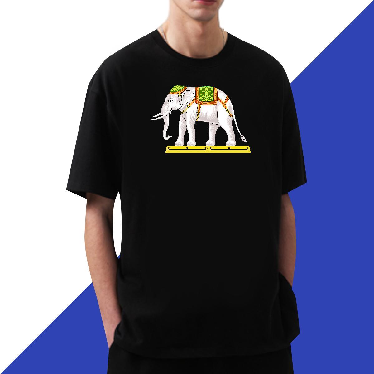 TOP Quality Men Tees 230g Cotton Casual Daily Wear elephant Oversized 3XL 4XL Crew Neck 2024 Designer Man T Shirts Top Tees