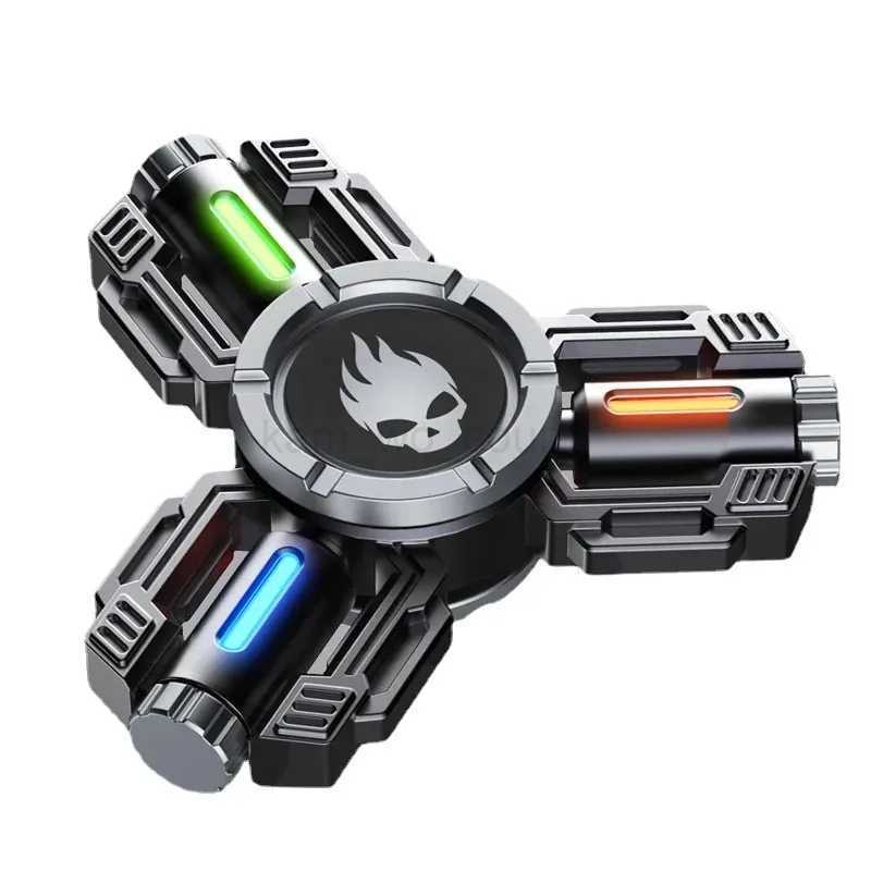 Fidget Toys Metal Hand Spinner Desk EDC Gyro Luminous Gyro scope Stress ADHD Relief Creative Toys for Men Adults Kids AntiestresM240729