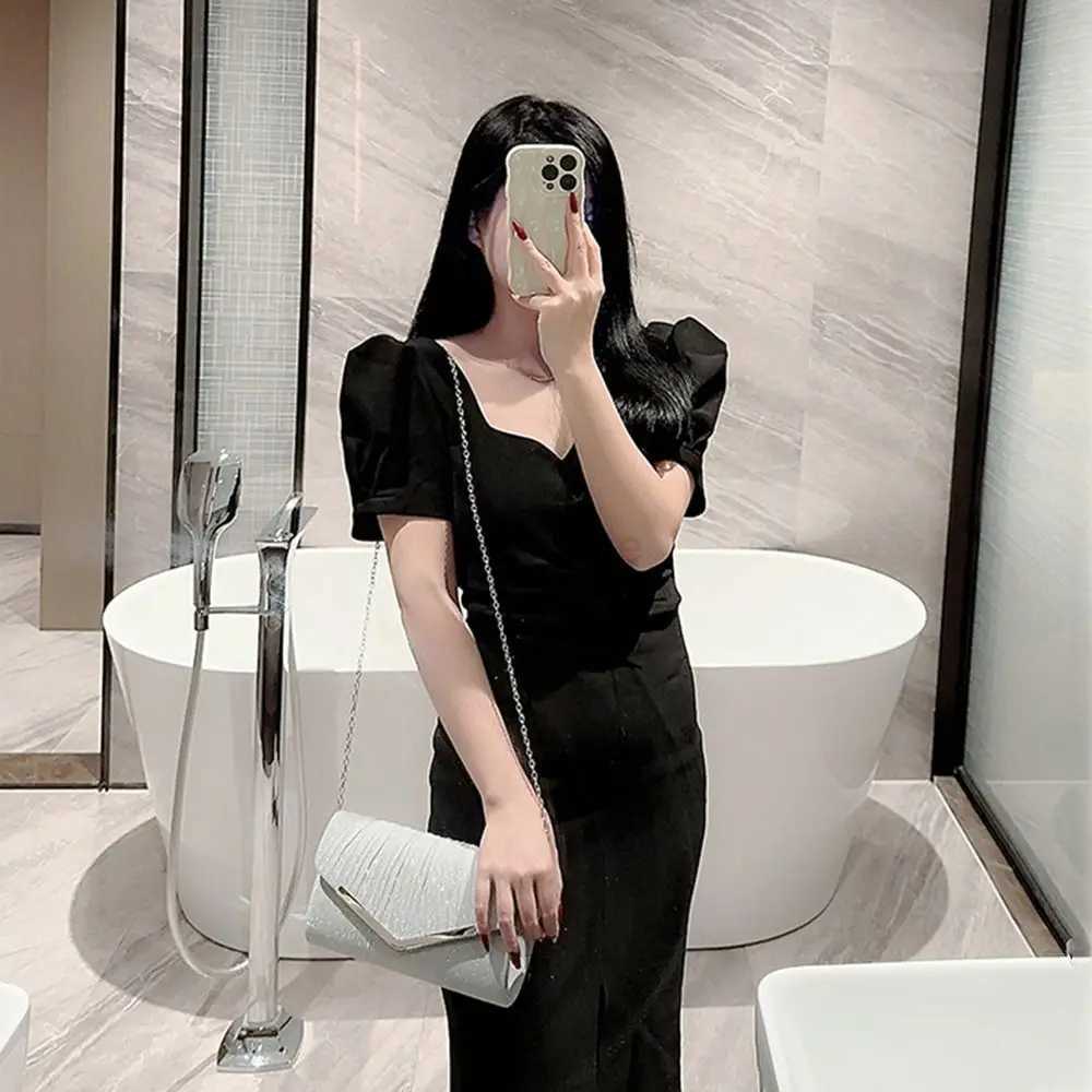 Gold Silver Evening Bag Women Elegant Fashion Banquet Clutch Chain Shoulder Bags Luxury Purse Female Wedding Party BagsXJ240729