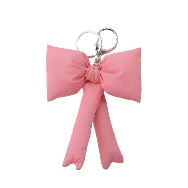 Y2K Trendy 3D Bowknot Keychain Sweet Bow Keyring For Girls Fashion Bag Pendant Backpack Hanging Decoration Couple GiftsL240729