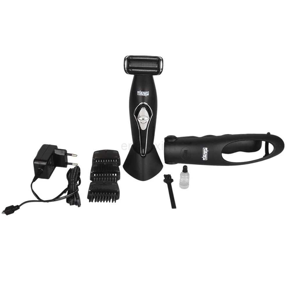 mens Waterproof electric shaver Mens Back Razor with Long Handle wet and dry rechargeable with home precision beard trimmerY240729