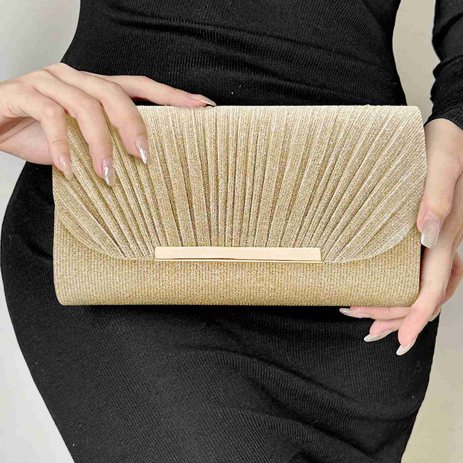 Women Exquisite Evening Clutch Bag Party Banquet Glitter Purse Lady Wedding Clutches Handbag Female Cocktail Chain Shoulder BagXJ240729