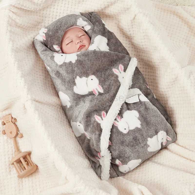 Winter Baby Blanket Fleece Warm Quilt for Newborn Bedding Baby Swaddle Wrap Flannel Lamb Soft Baby Stroller Blanket Manta BebeCL240729