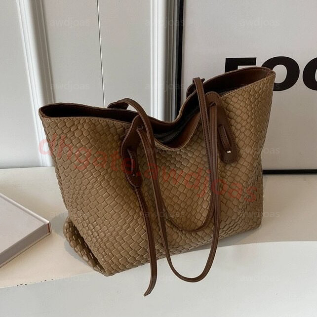 Large Commuter Quilted Designer Beach Bag School Work Laptop Real Leather Travel Handbag Crossbody Casual Tote 45*28*18Cm